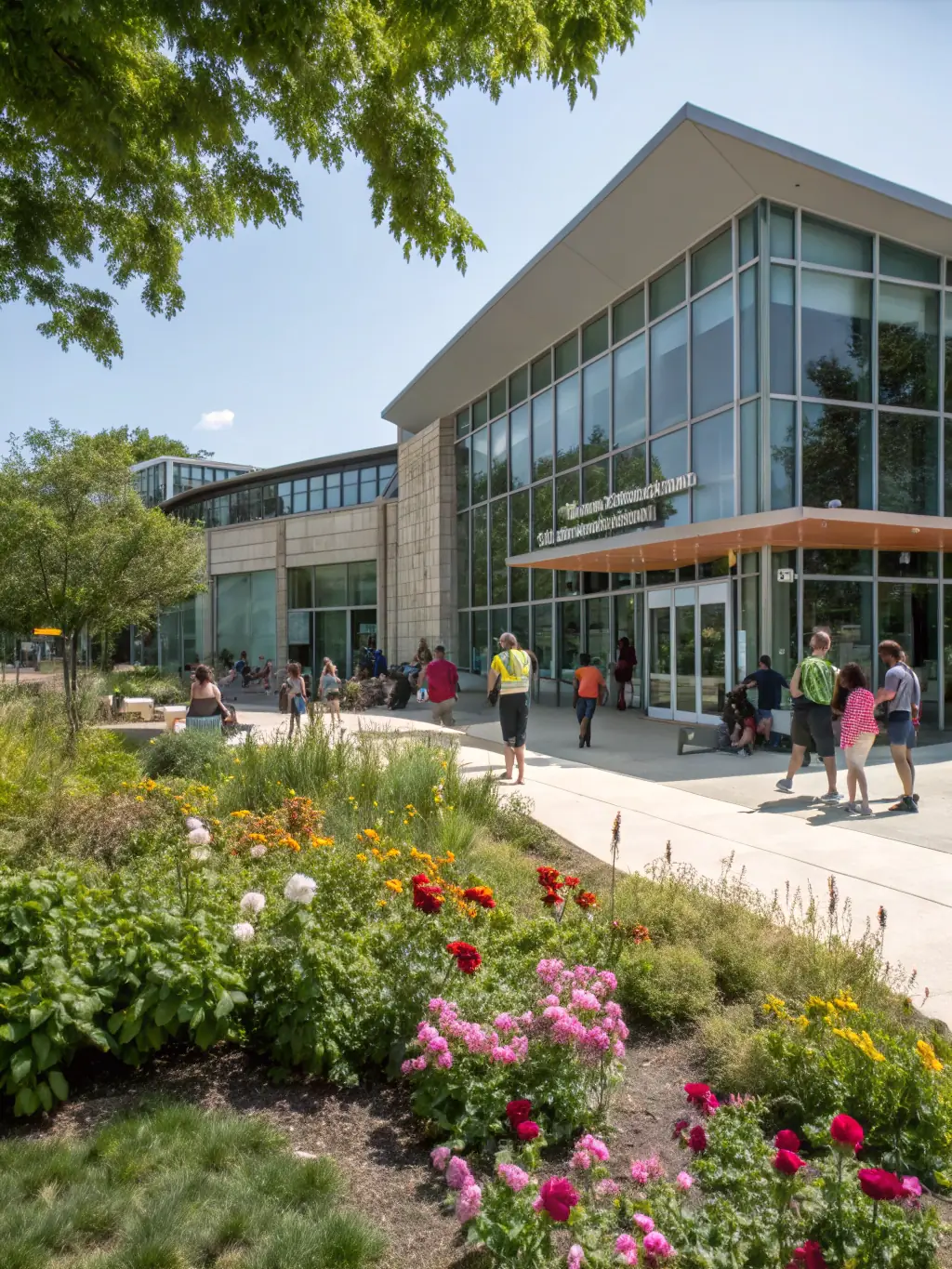 An image of a newly renovated community center, showcasing the positive impact of CULTURE TON PATRIMOINE's efforts on local infrastructure and community well-being.